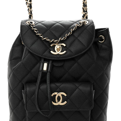Chanel Caviar Quilted Backpack Bag Black 8 of 10