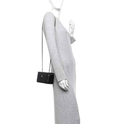 Chanel Caviar Quilted Small Vanity Case With Chain Black 2 of 12