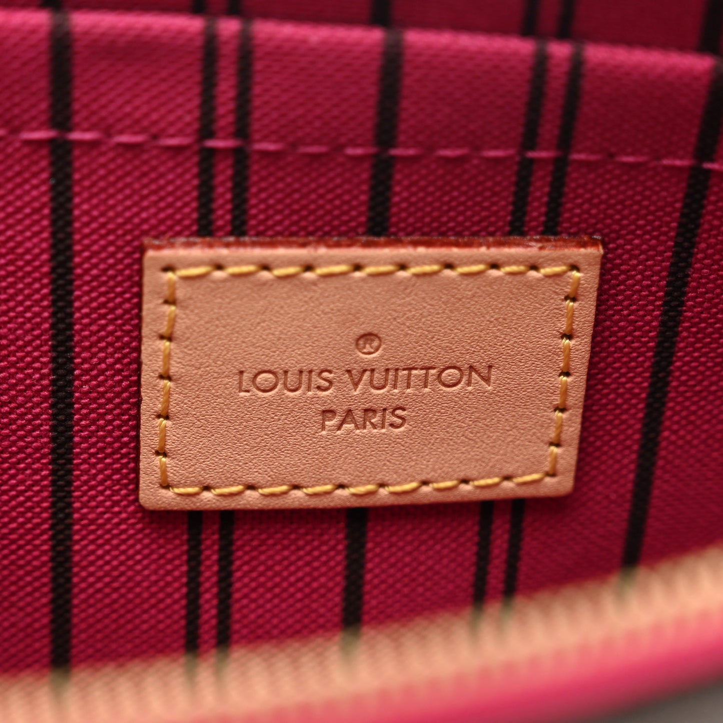 Monogram Neverfull MM GM Pochette Fuchsia