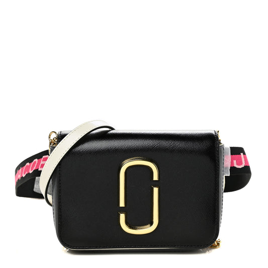 Saffiano Hip Shot Belt Bag Black Multicolor
