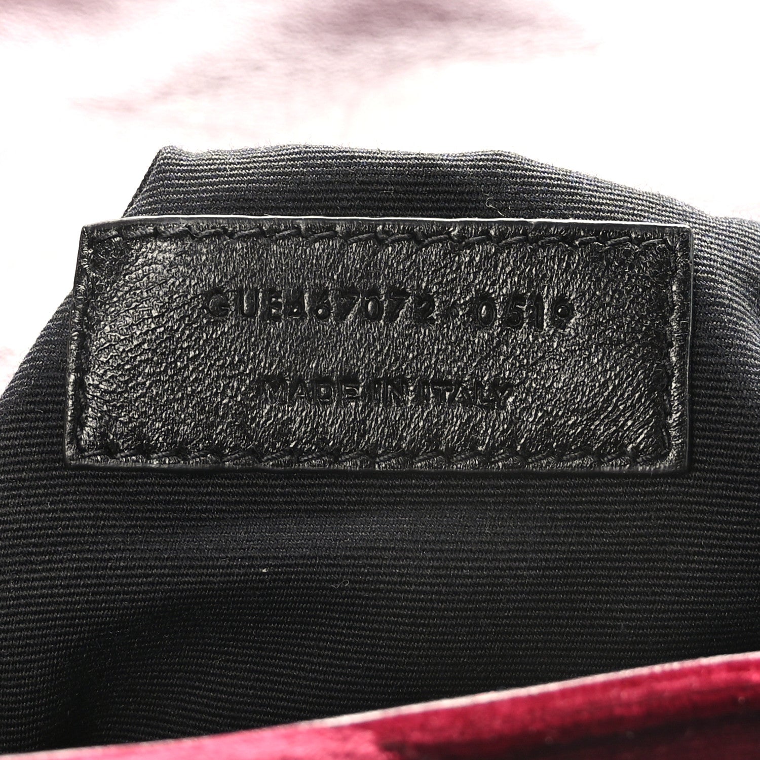 Saint Laurent Velvet Y Quilted Monogram Toy Loulou Crossbody Bag French Burgundy 6 of 10
