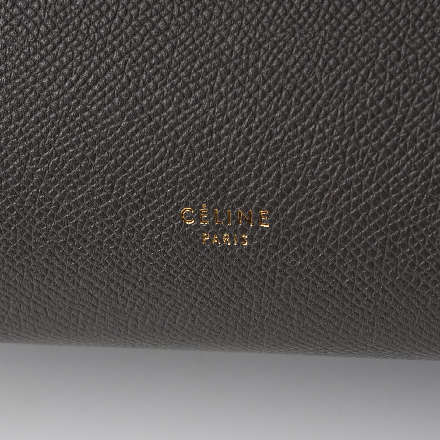 Baby Grained Calfskin Micro Belt Bag Grey