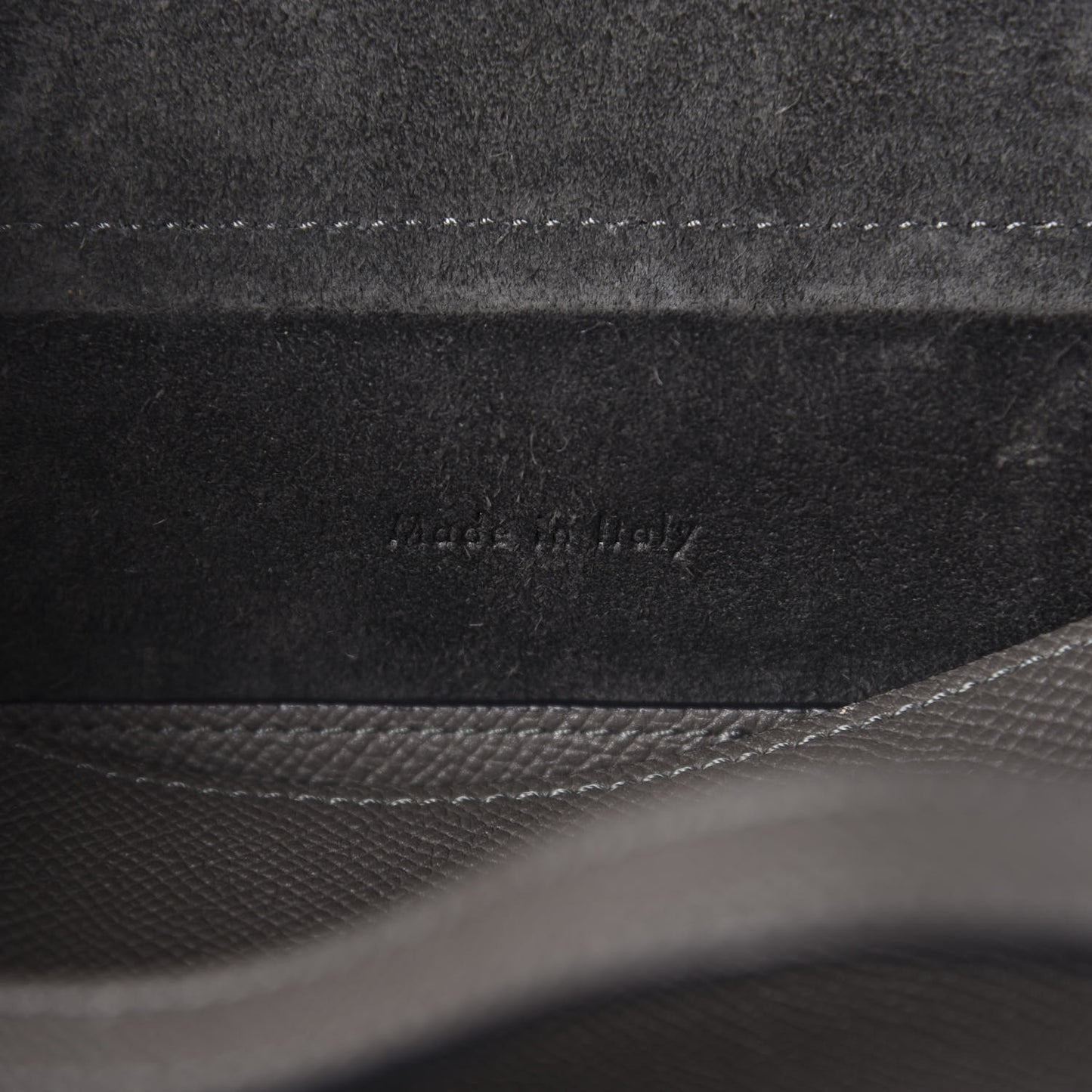 Baby Grained Calfskin Micro Belt Bag Grey