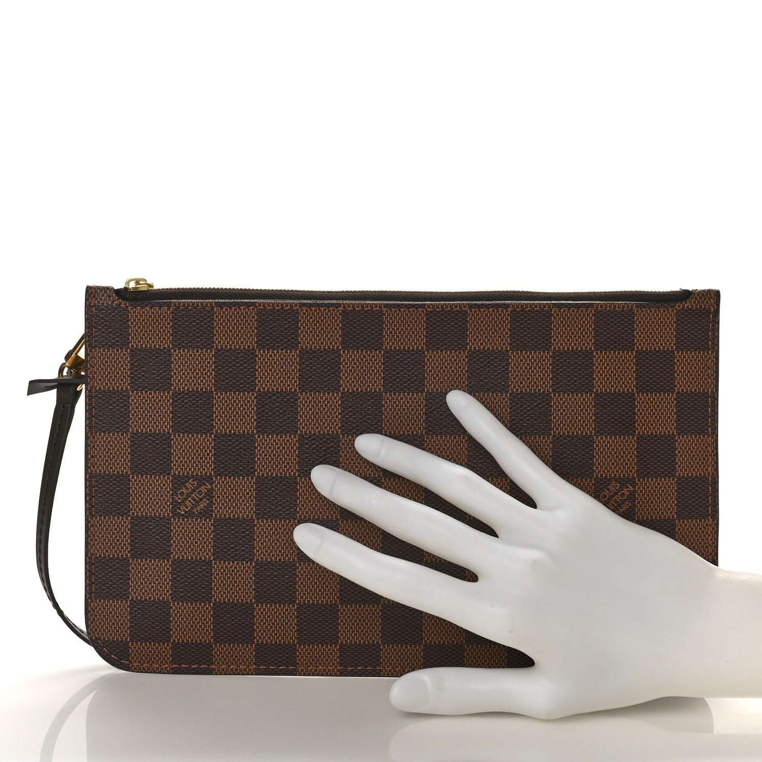 Louis Vuitton Damier Ebene Neverfull MM GM Pochette 2 of 8