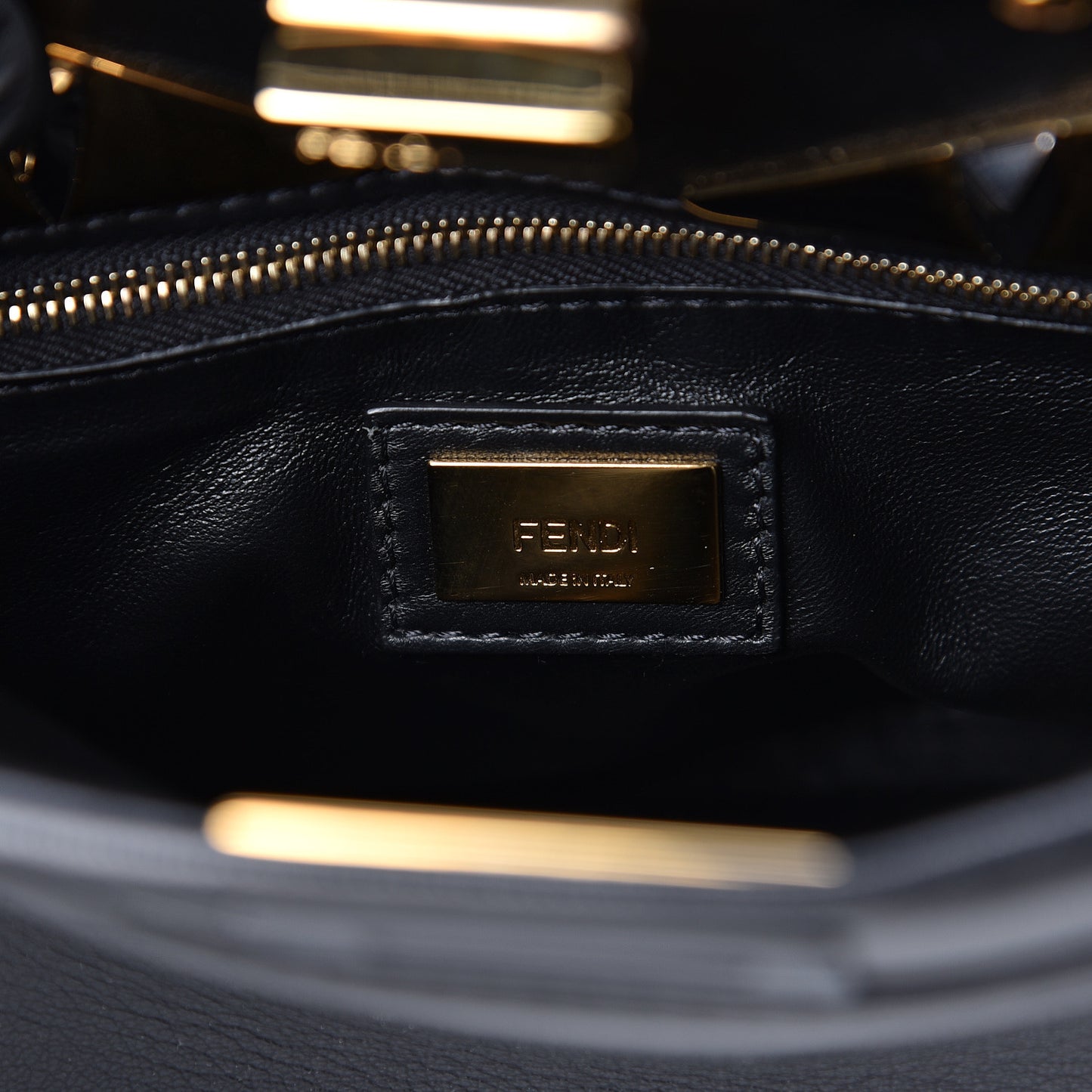 Nappa Monster Eyes Mini Peekaboo Iconic Satchel Black