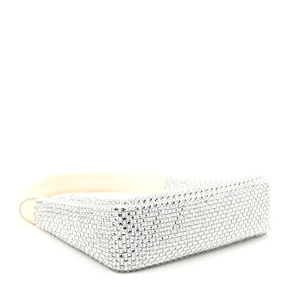 Prada Satin Crystal Mini Re-Edition 2000 Bag White 4 of 11