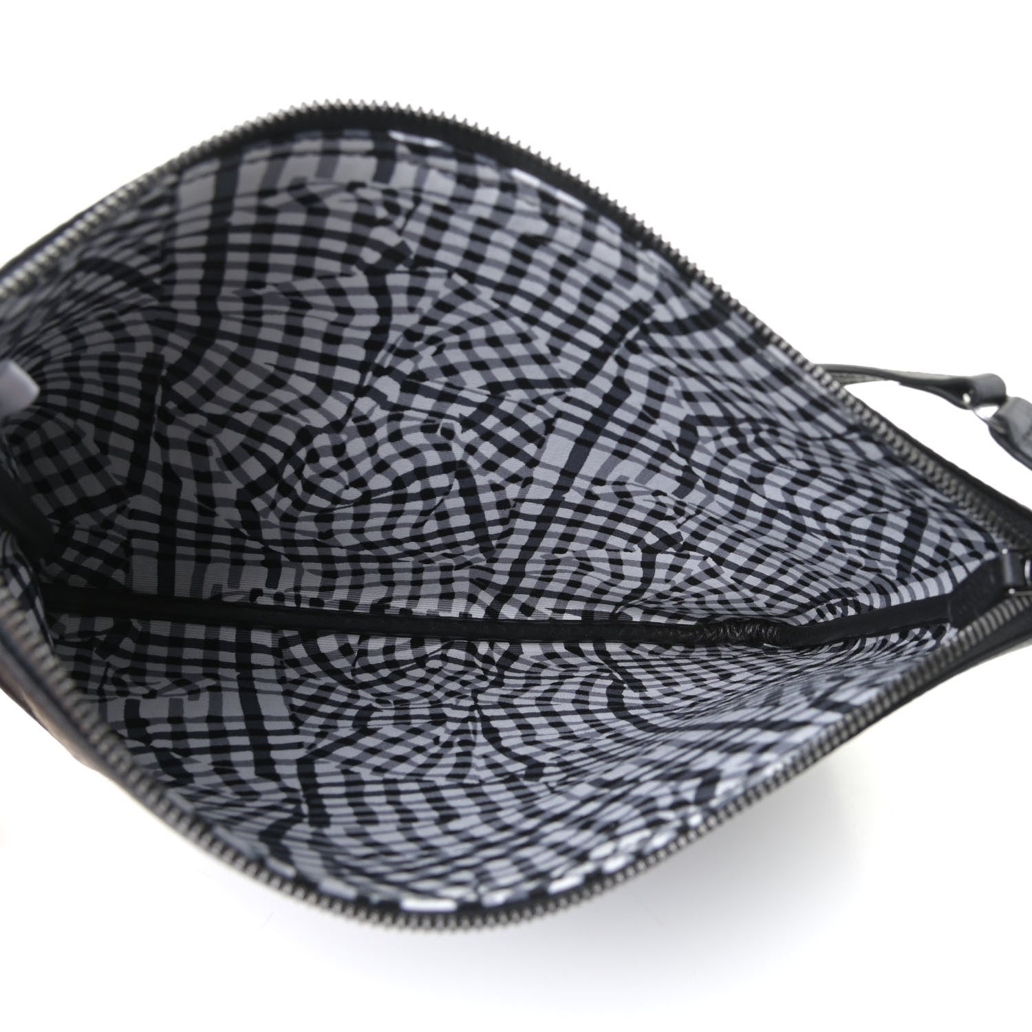 MCM Visetos Liz Shopper Tote Pouch Black 6 of 6