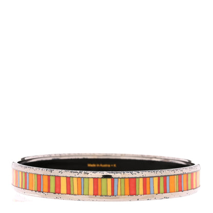 Hermes Enamel Printed Stripes Narrow Bracelet 65 2 of 5