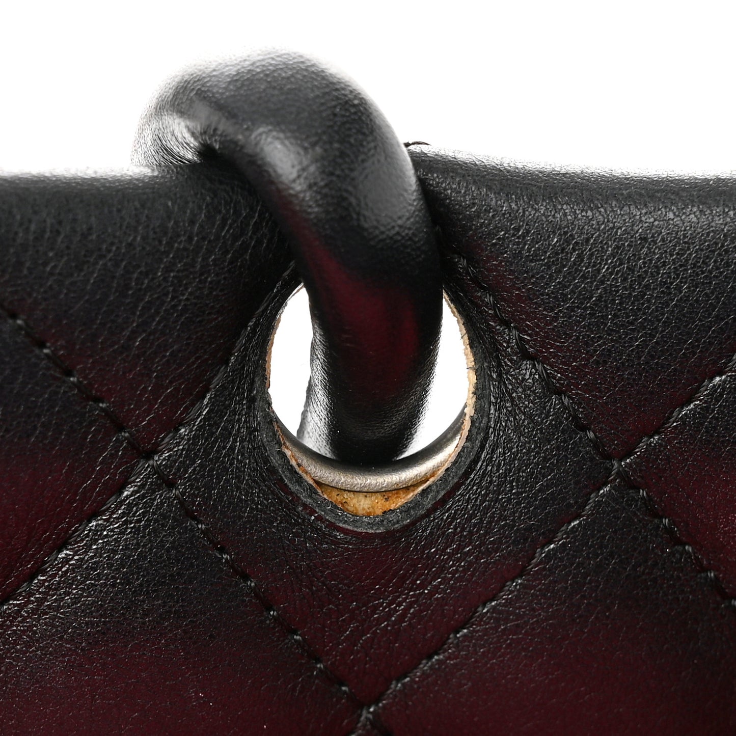 Calfskin Quilted Large Cambon Tote Black