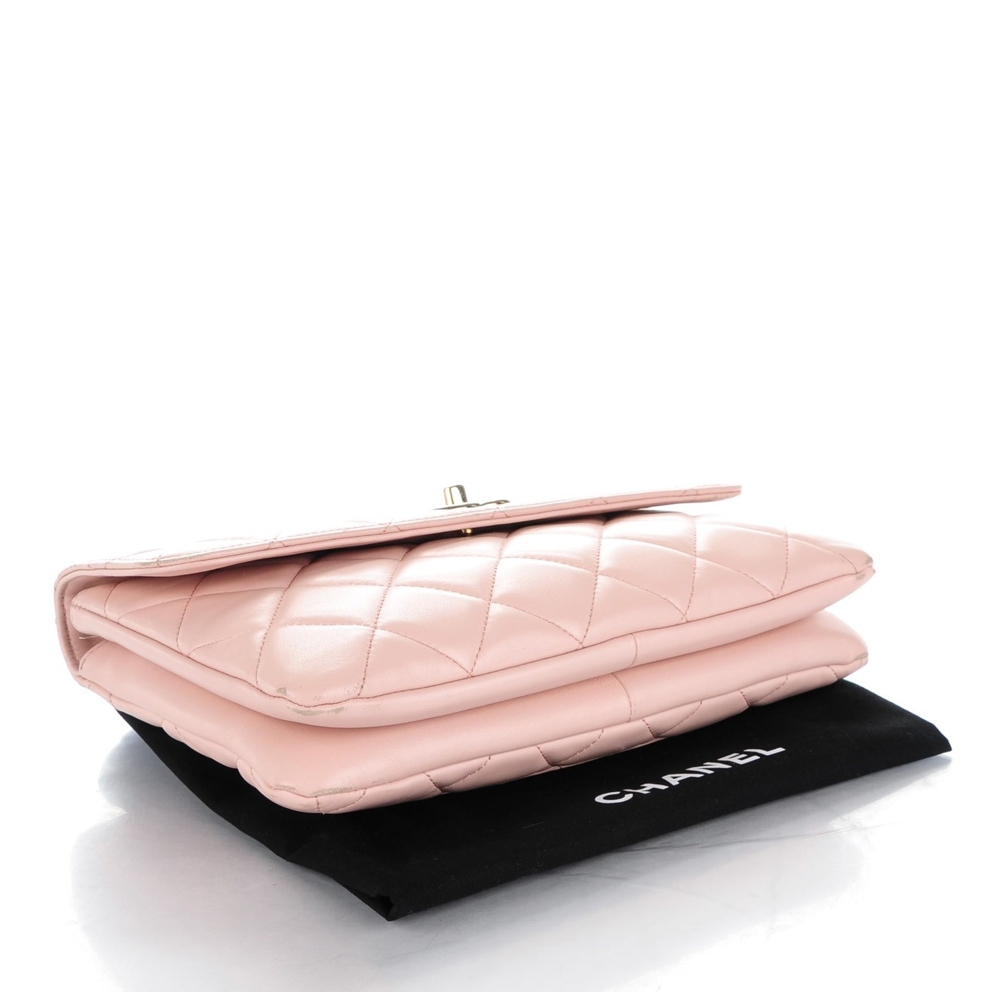 Lambskin Quilted Trendy CC Flap Pink