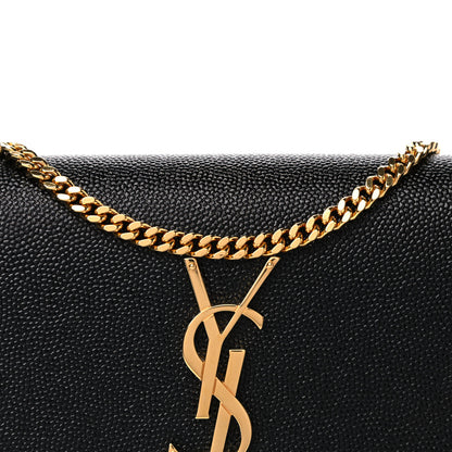 Saint Laurent Grain De Poudre Uptown Chain Wallet Black 7 of 9