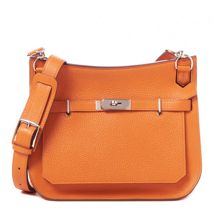Hermes Taurillon Clemence Jypsiere 28 Orange 1 of 11