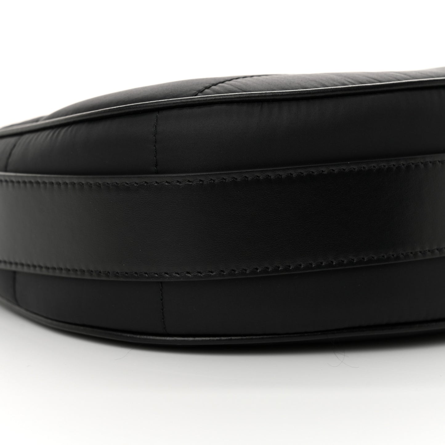 Nylon Ava Shoulder Bag Black