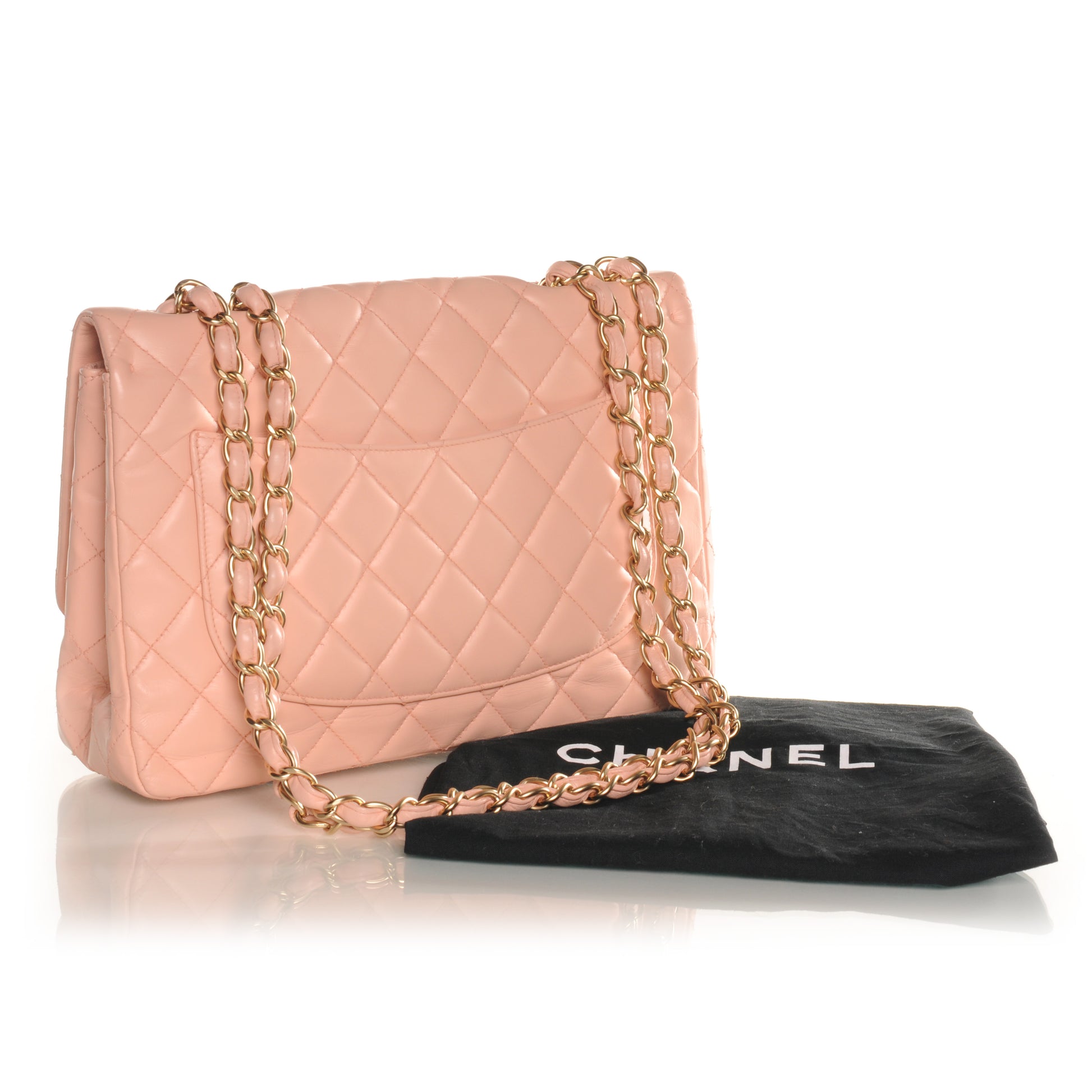 Chanel Lambskin Jumbo Single Flap Pink 4 of 8