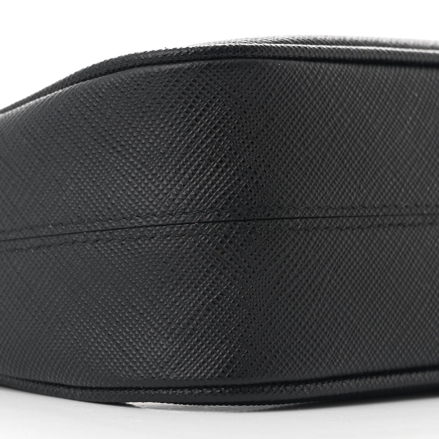 Saffiano Lux Mini Re-Edition Shoulder Bag Black