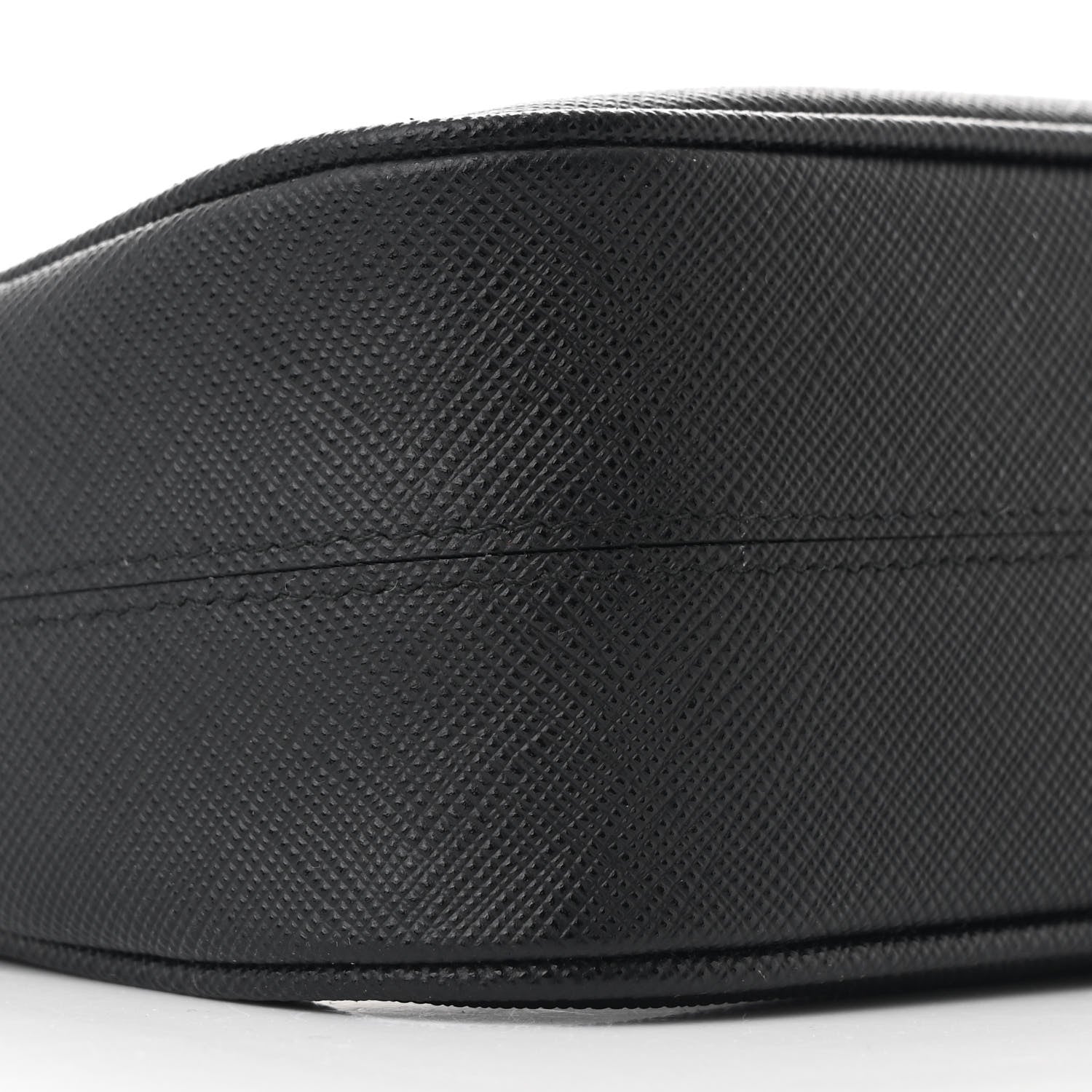 Prada Saffiano Lux Mini Re-Edition Shoulder Bag Black 10 of 11