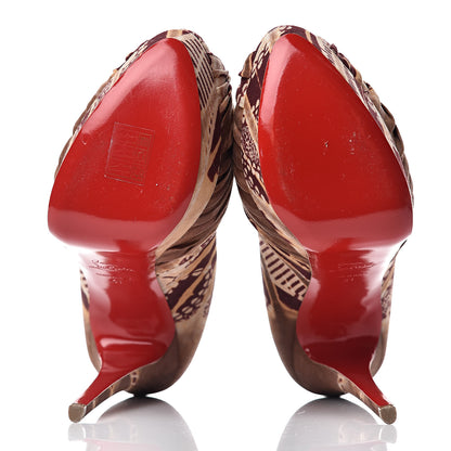 Christian Louboutin Bazin Jenny 150 Platform Pumps 41 Fauve 5 of 9
