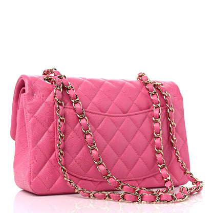 Chanel Caviar Quilted Small Double Flap Pink 3 of 9