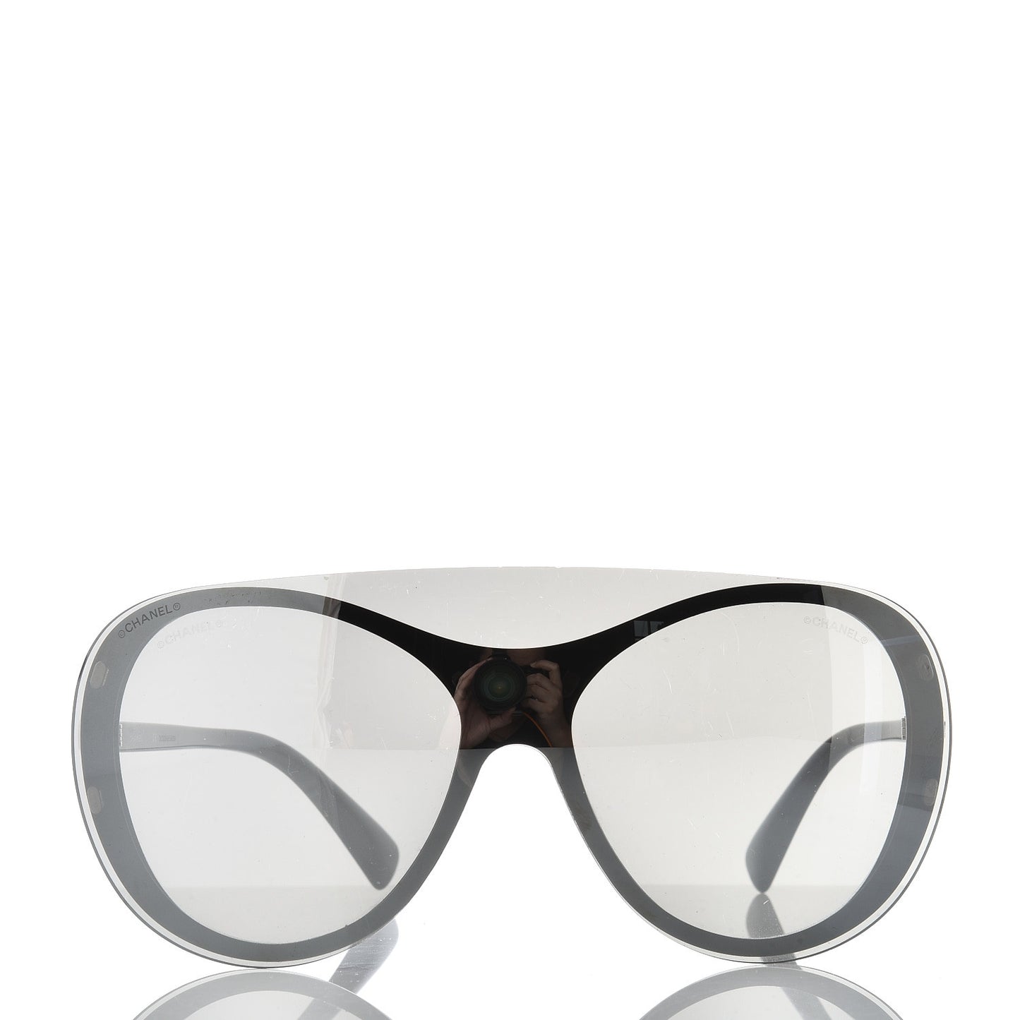 Clip On Sunglasses 71230 Mirror Grey Black