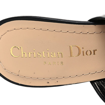 Christian Dior Lambskin D-Fame Mule Sandals 39 Black 8 of 8