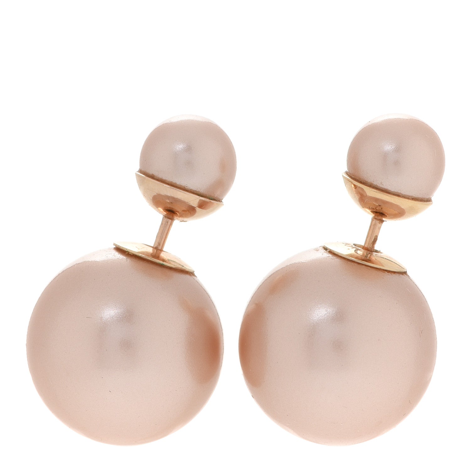 Christian Dior Pearl Mise En Dior Tribal Earrings Pink 1 of 5