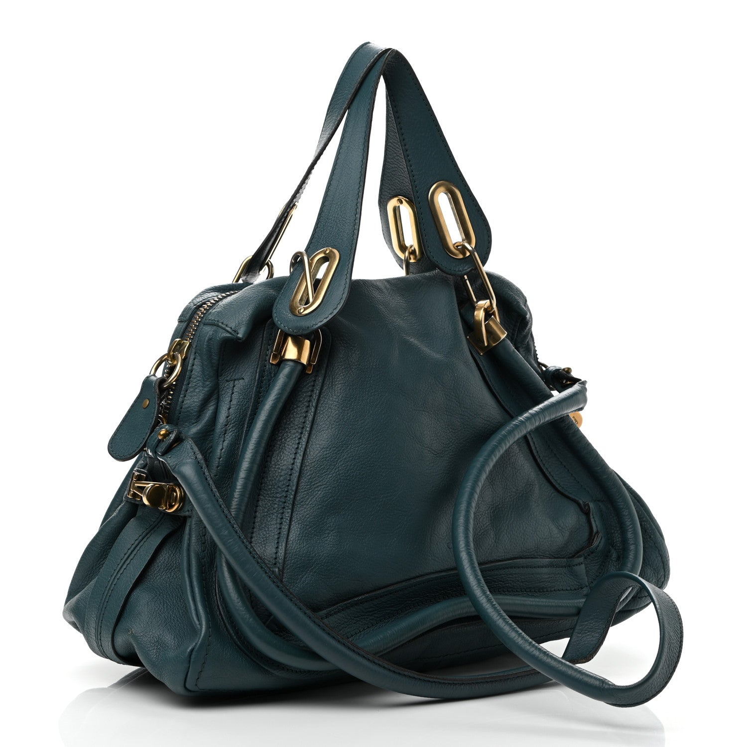Chloe Calfskin Medium Paraty Teal 2 of 11
