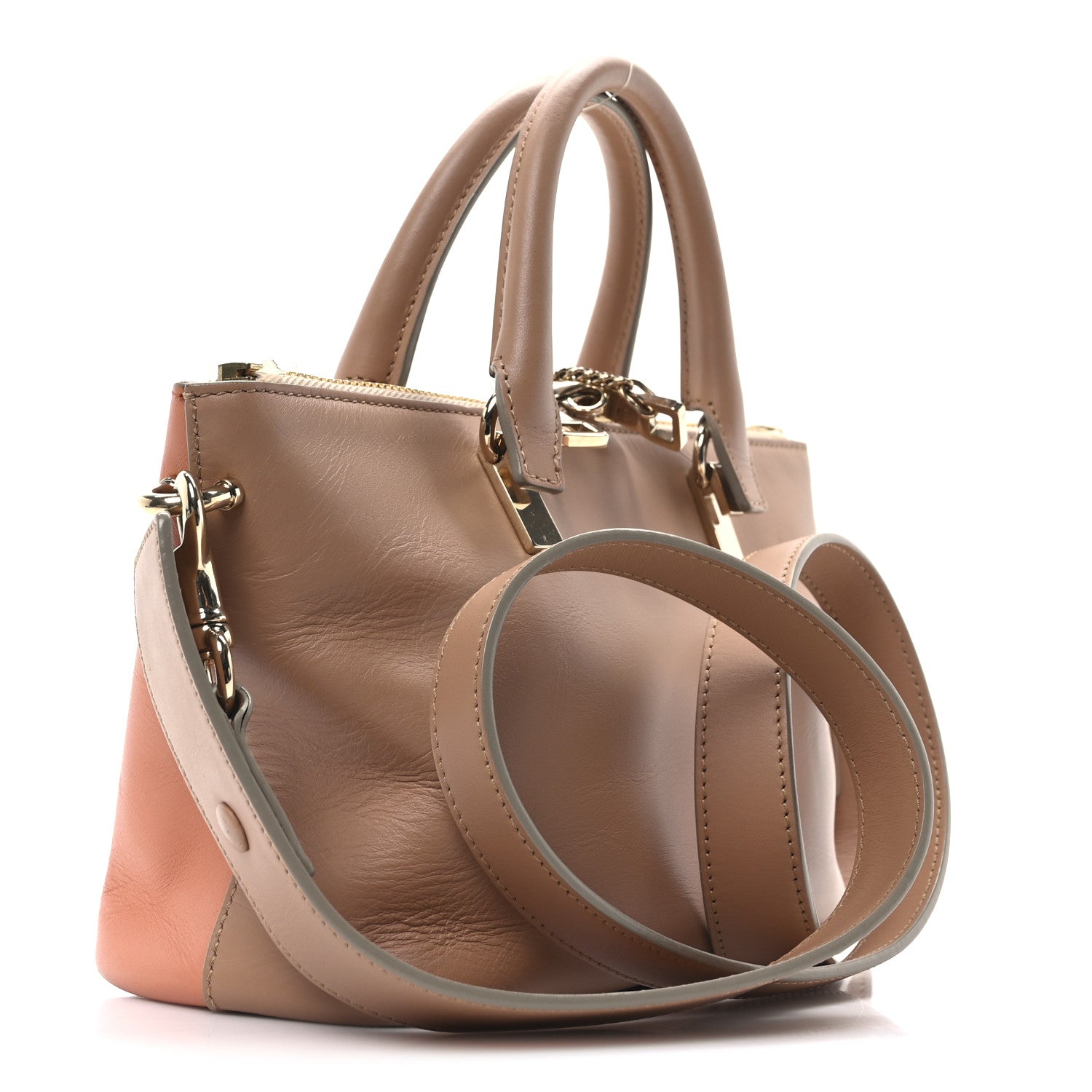 Chloe Smooth Calfskin Mini Baylee Tote Pink Nude 3 of 10