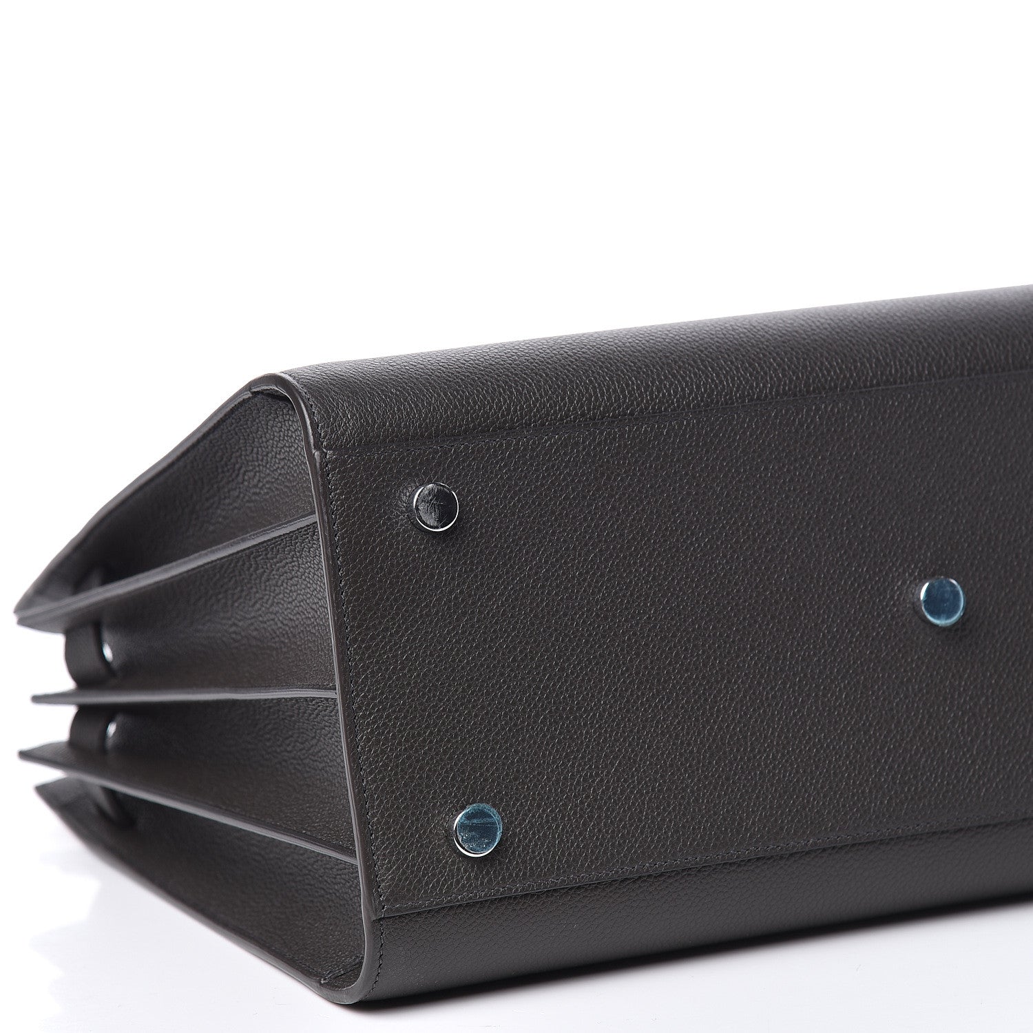 Saint Laurent Grained Calfskin Small Sac De Jour Coal 8 of 9