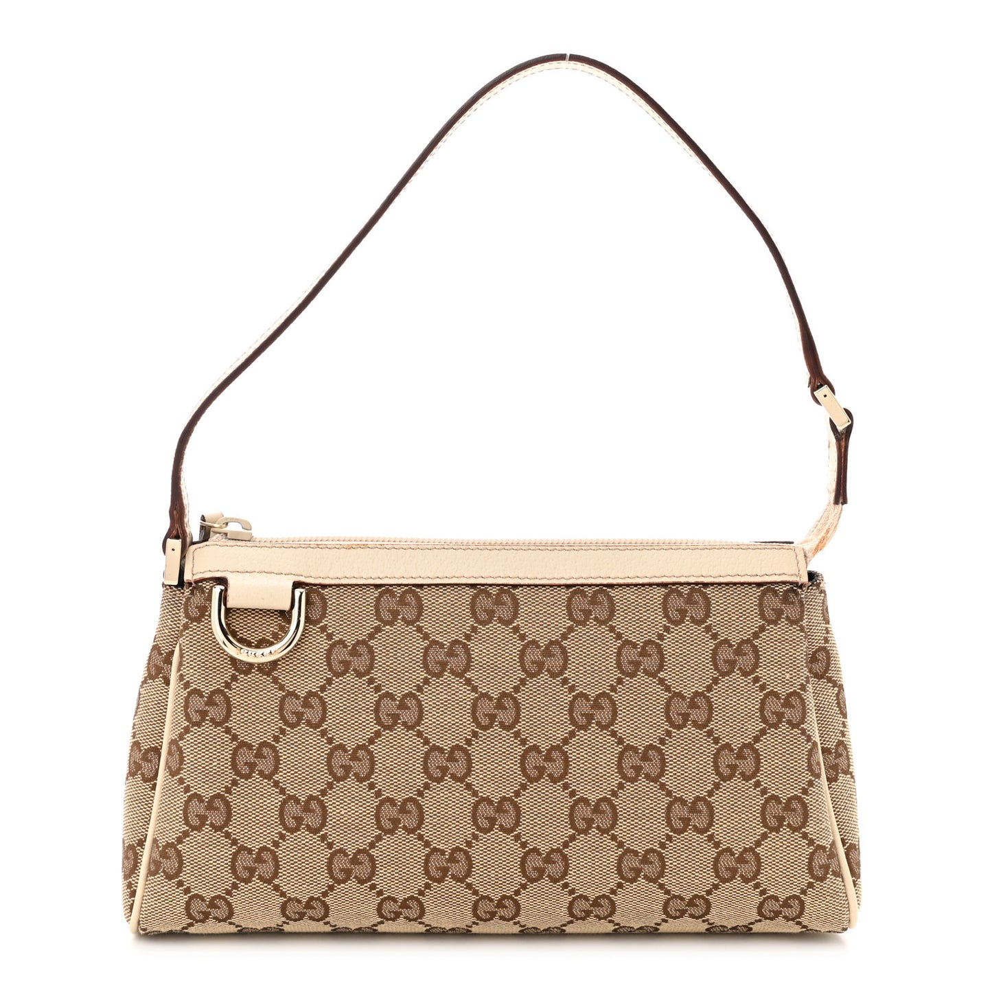 Monogram D Ring Cosmetic Case White