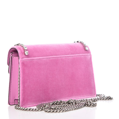 Gucci Velvet Crystal Super Mini Dionysus Shoulder Bag Malva 3 of 8