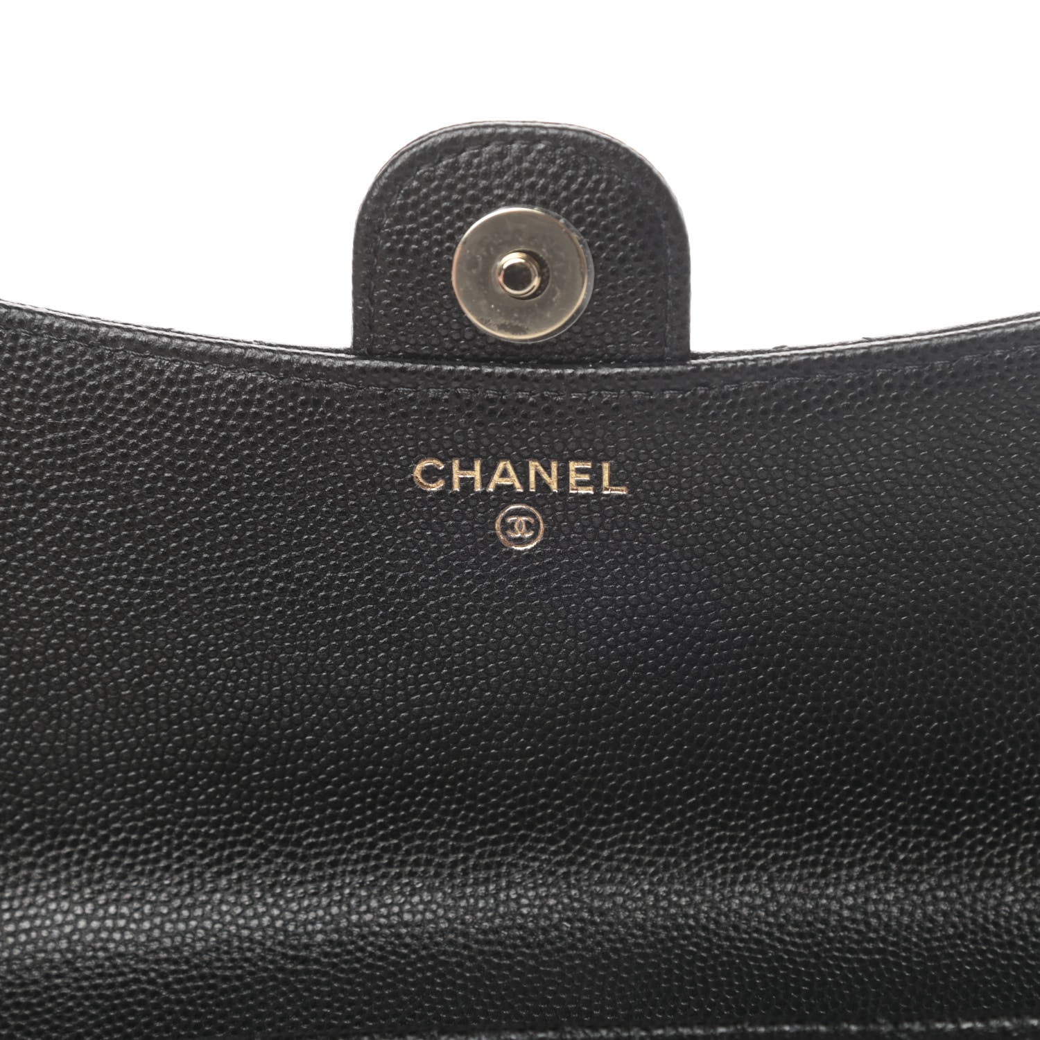 Chanel Caviar Quilted Flap Phone Holder With Chain Black 7 of 13