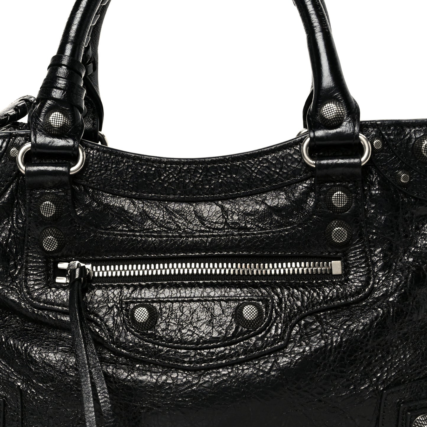 Agneau Arena Small Neo Cagole City Handbag Black