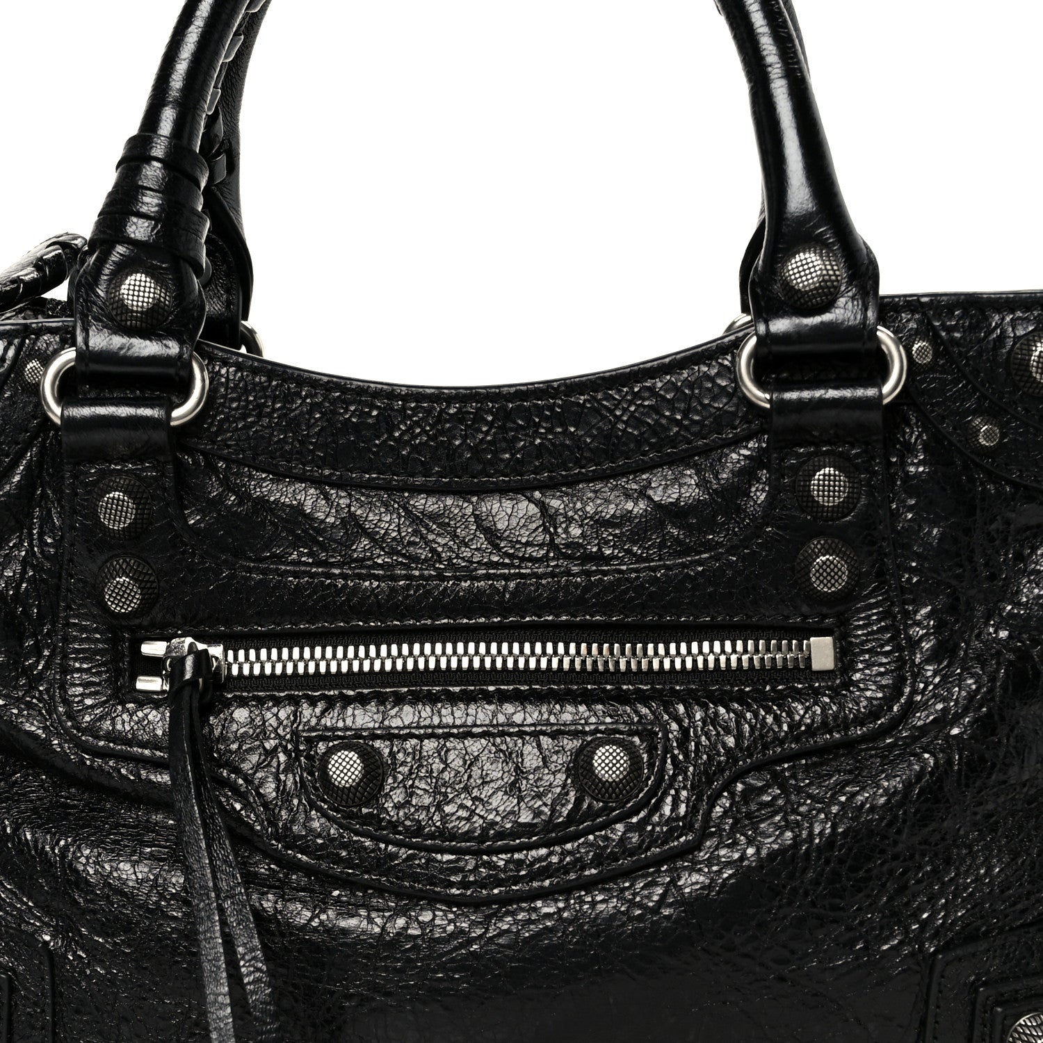 Balenciaga Agneau Arena Small Neo Cagole City Handbag Black 9 of 11