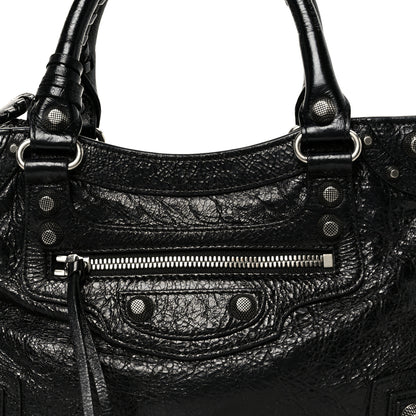 Balenciaga Agneau Arena Small Neo Cagole City Handbag Black 9 of 11