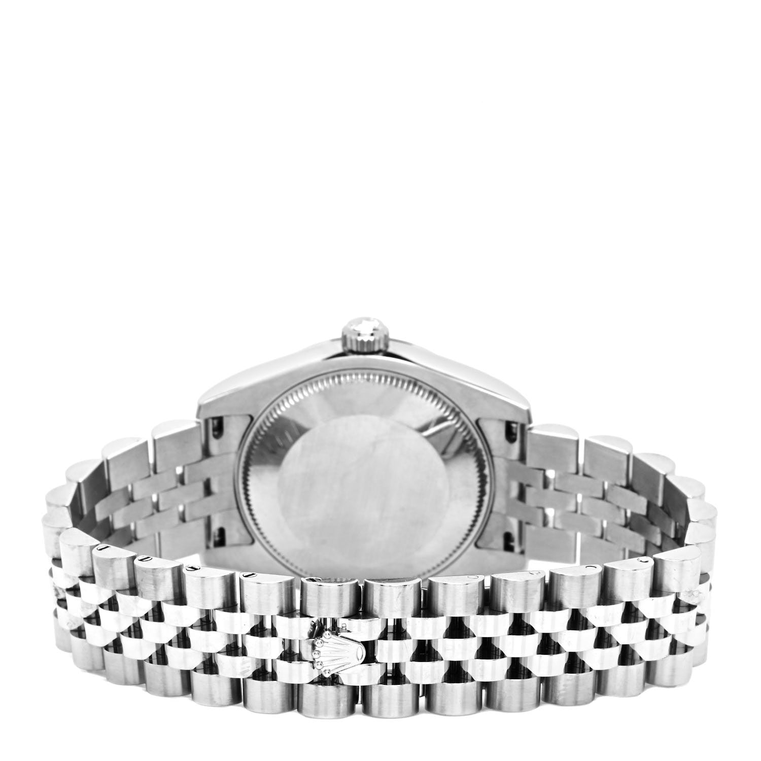 Rolex Stainless Steel 18K White Gold Diamond Pink Mother of Pearl 31mm Oyster Perpetual Datejust Watch 178274 3 of 5