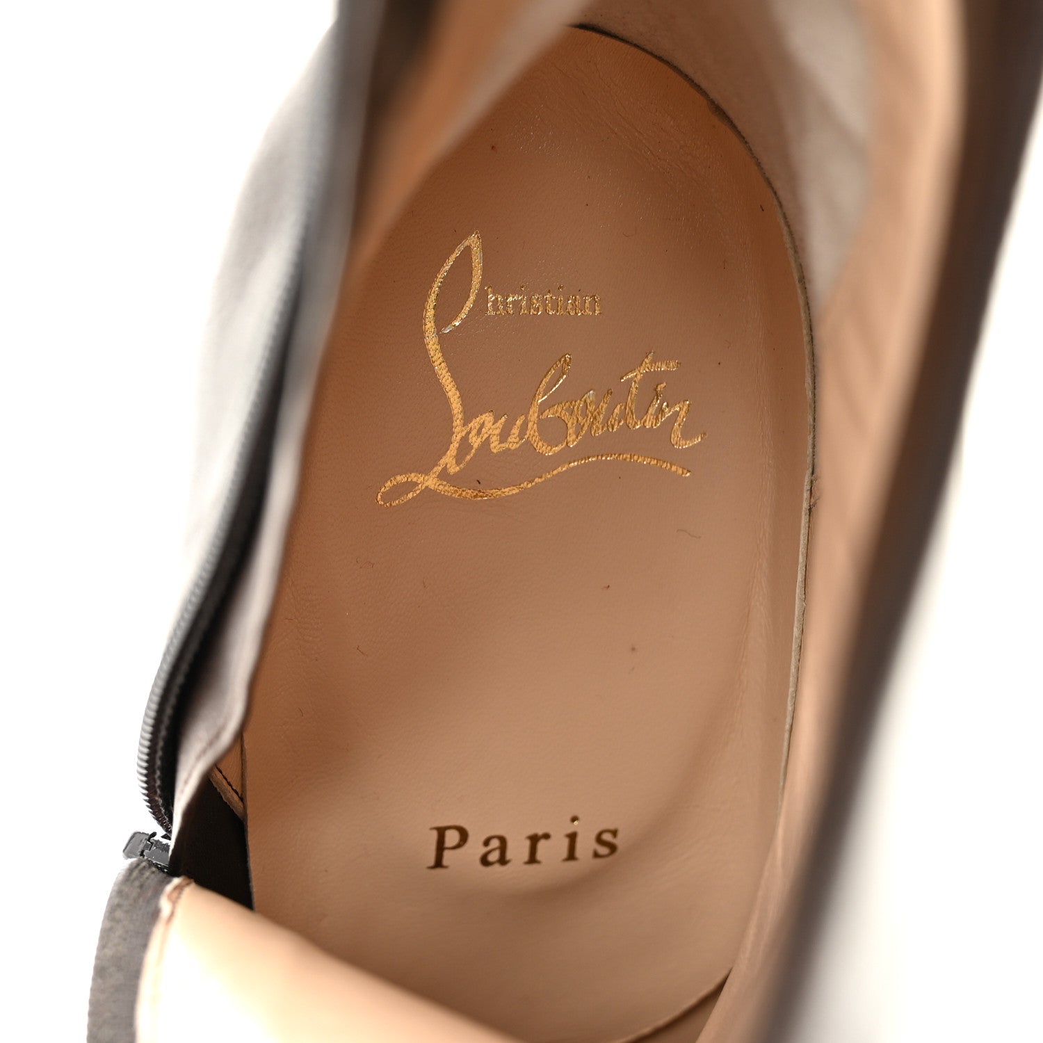 Christian Louboutin Calfskin Miss Tack Booty 85 Ankle Boots 36 Fondente 7 of 8