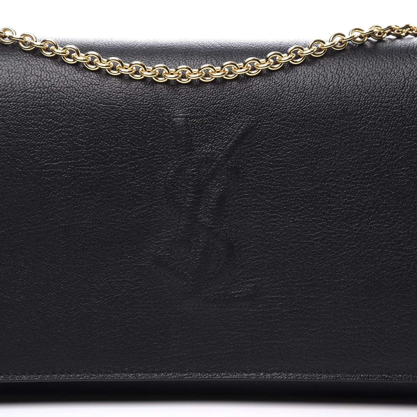 Calfskin Monogram Belle de Jour Chain Clutch Black