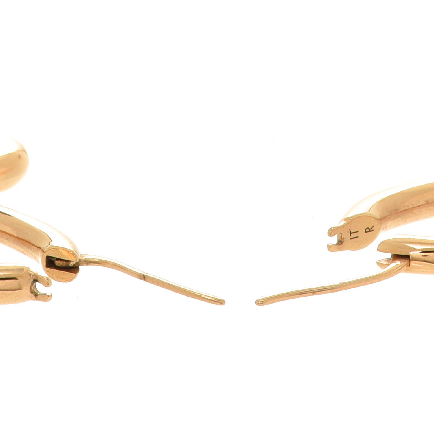 Louis Vuitton Metal Fall In Love Hoop Earrings GM Gold 3 of 4