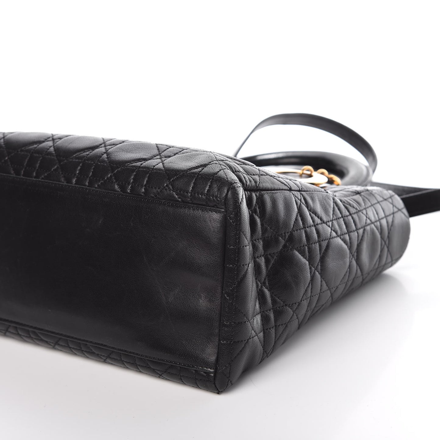 Lambskin Cannage Medium Lady Dior Black