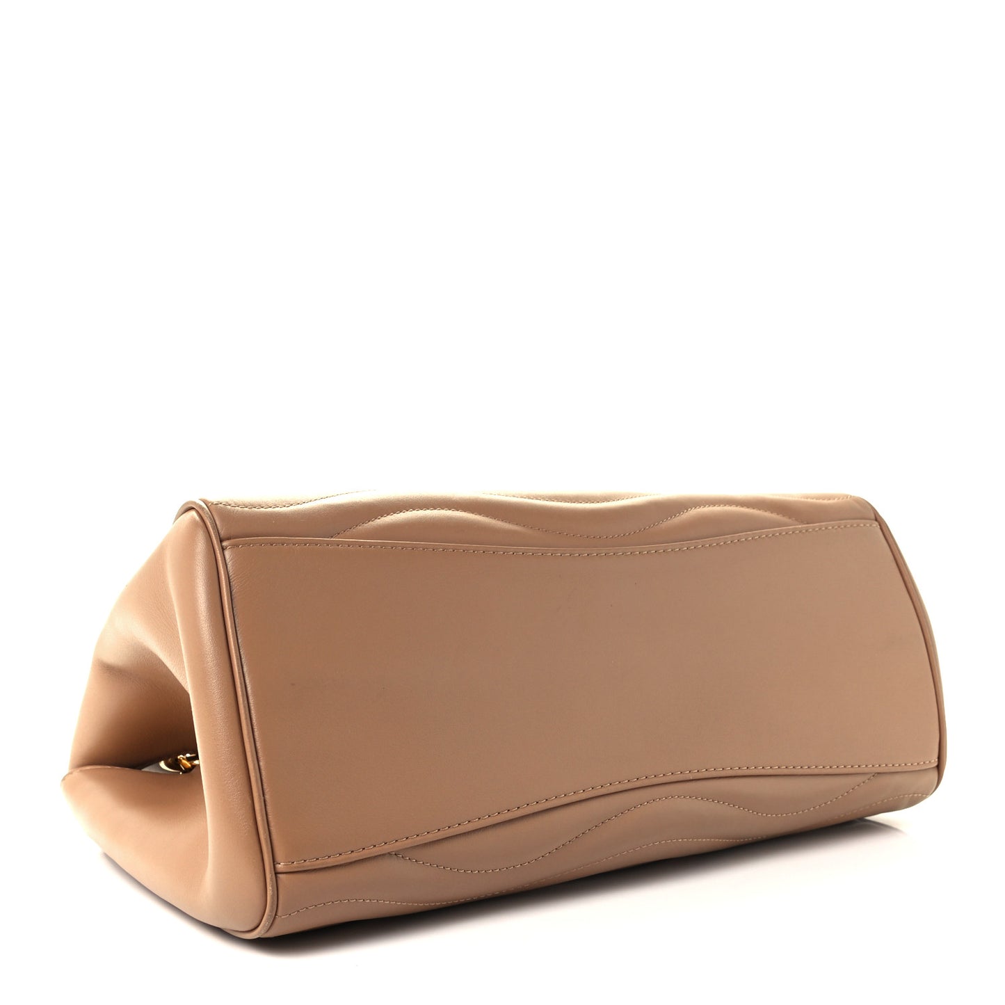 Calfskin New Wave Chain Tote Noisette