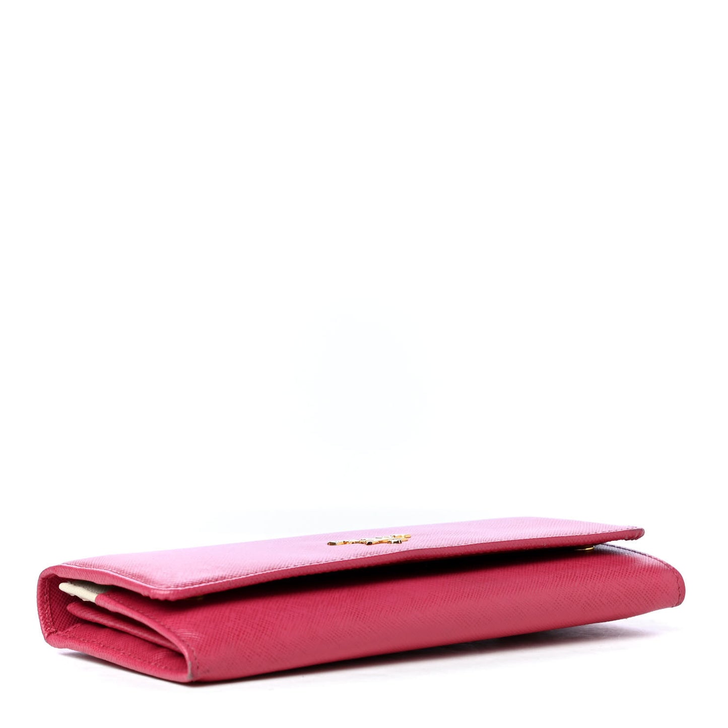 Saffiano Metal Flap Wallet Peonia