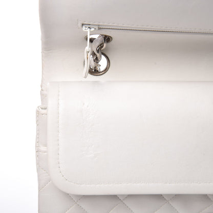 Chanel Lambskin Quilted Medium Double Flap White 15 of 16