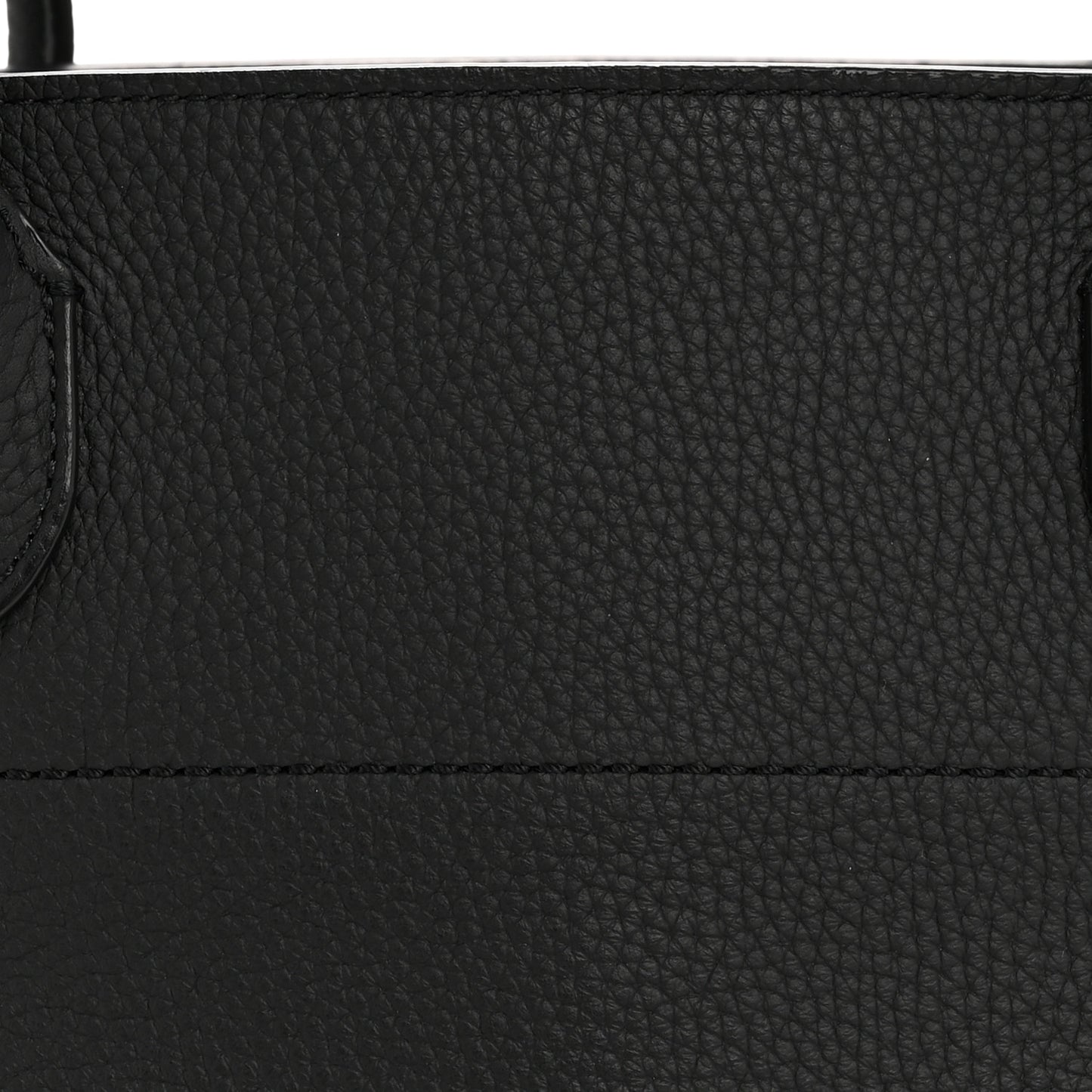 Matte Grained Calfskin Margaux Shoulder 12 Black