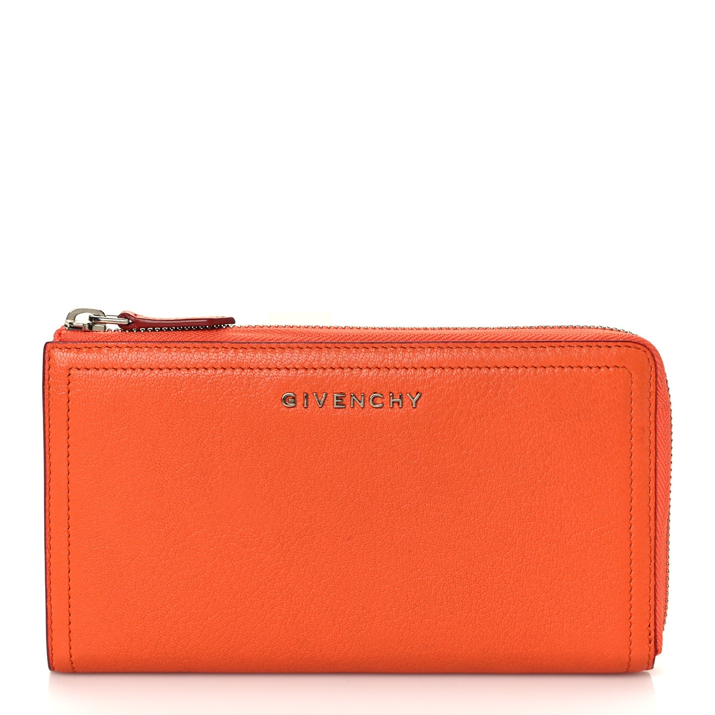 Sugar Goatskin Pandora Zip Around Wallet Orange