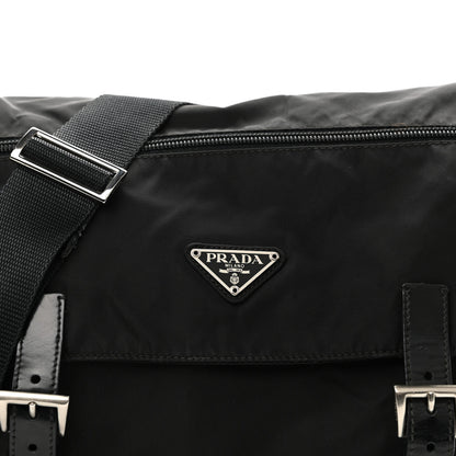 Prada Nylon Vela Messenger Bag Black 7 of 14