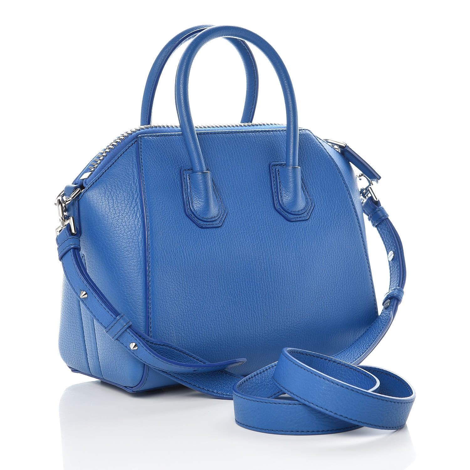 Givenchy Sugar Goatskin Mini Antigona Indigo Blue 3 of 15