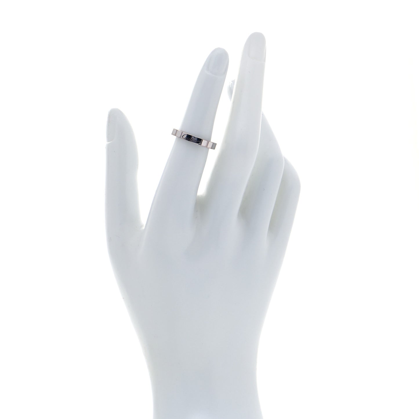18K White Gold Lanieres Ring 50 5.25