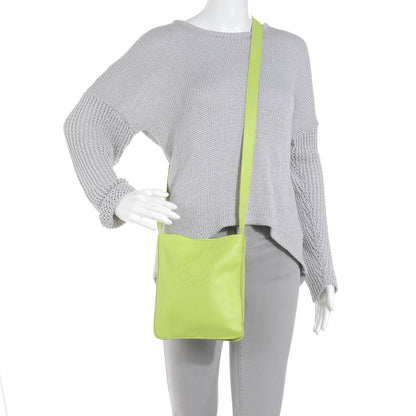 Hermes Lambskin Clou De Selle Pouch Kiwi 2 of 7
