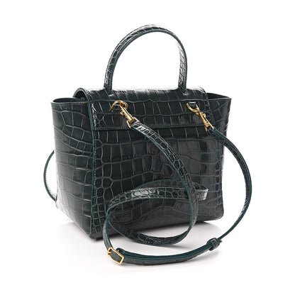 Celine Calfskin Crocodile Embossed Nano Belt Bag Amazone 2 of 8