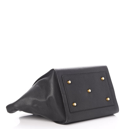 Celine Crisped Calfskin Small Tie Knot Tote Black 5 of 12